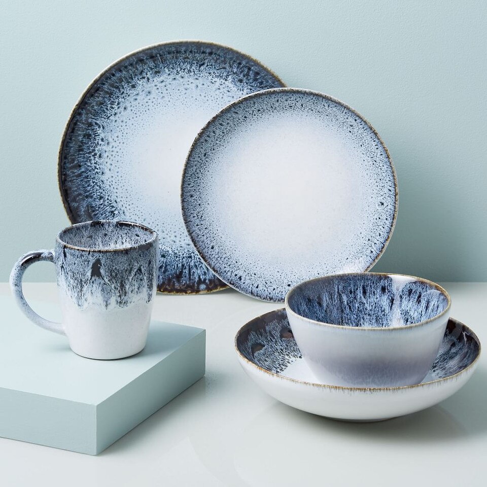 Reactive Glaze Stoneware Dinner Plates West Elm Australia